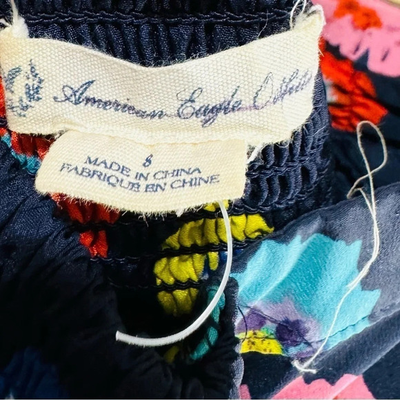 American Eagle Outfitters floral sun dress pockets party fit and flare rare 8 - Picture 5 of 5